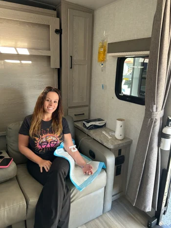 Rachel in IV Trailer